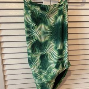 perfect condition JOLYN green techno patterned size 26 one-pice